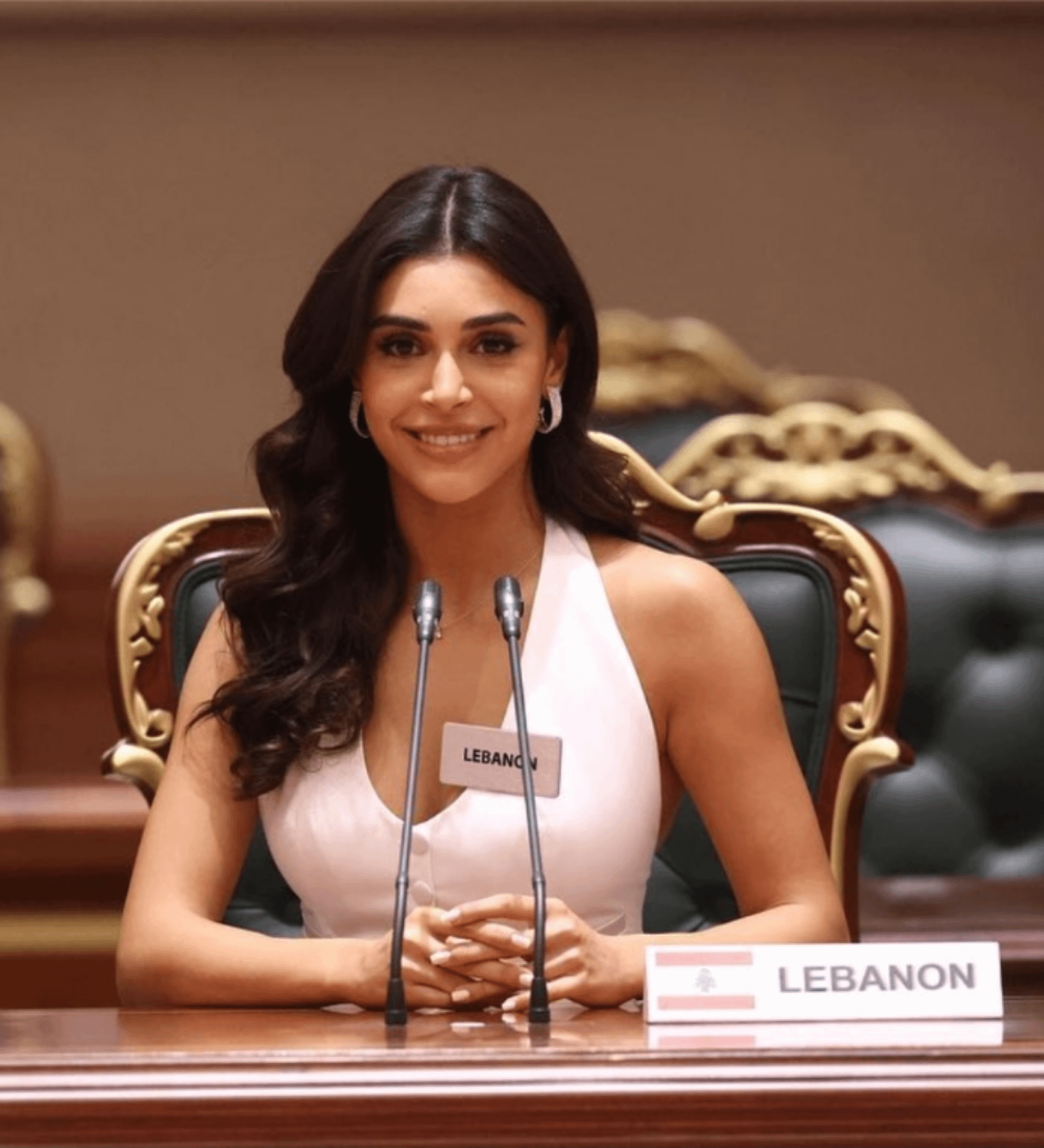 Yasmina zaytoun from lebanon made it as 1st runner up in v0 ahqs30b4rcnc1