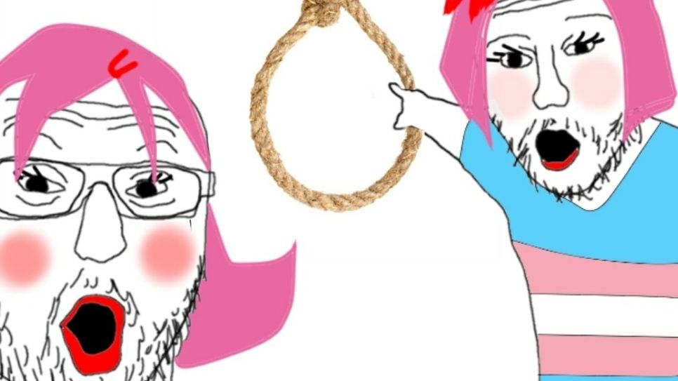 Meme tranny soyjak suicide 1