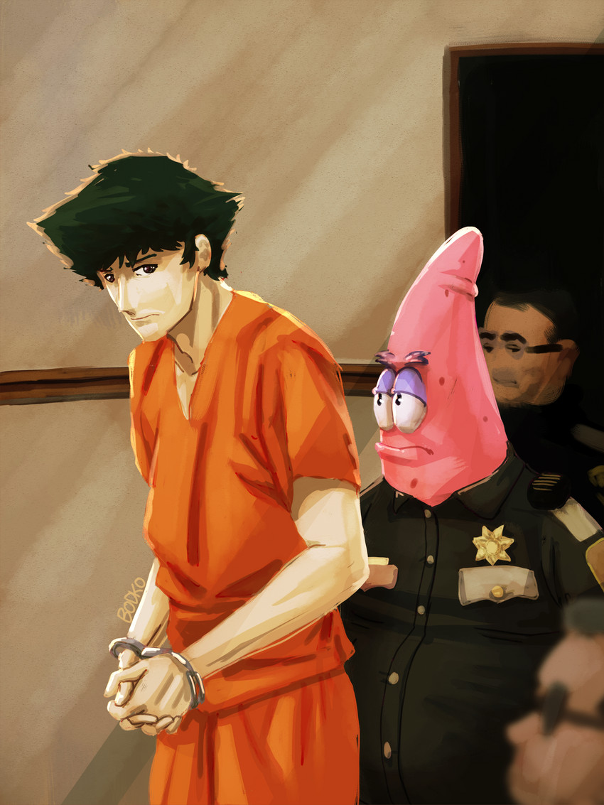   spike spiegel and patrick star cowboy bebop and 1 more drawn by bodko comradebodko  sample 8