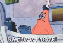 Patrick star no this is patrick