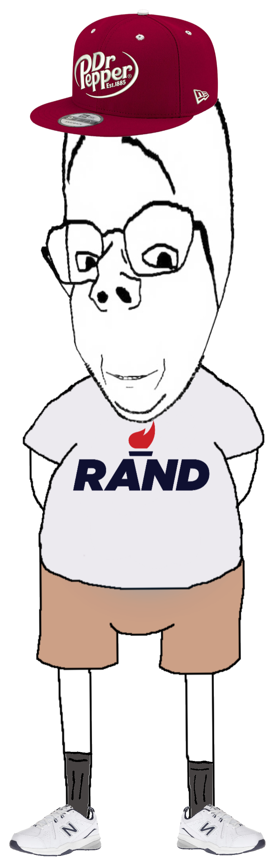 9457   Rand paul cap clothes distorted dr pepper full body glasses hat libertarian new balance