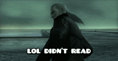 Lol didnt read