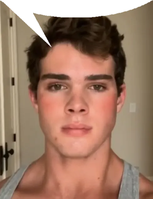 Makeupmaxxed clavicular