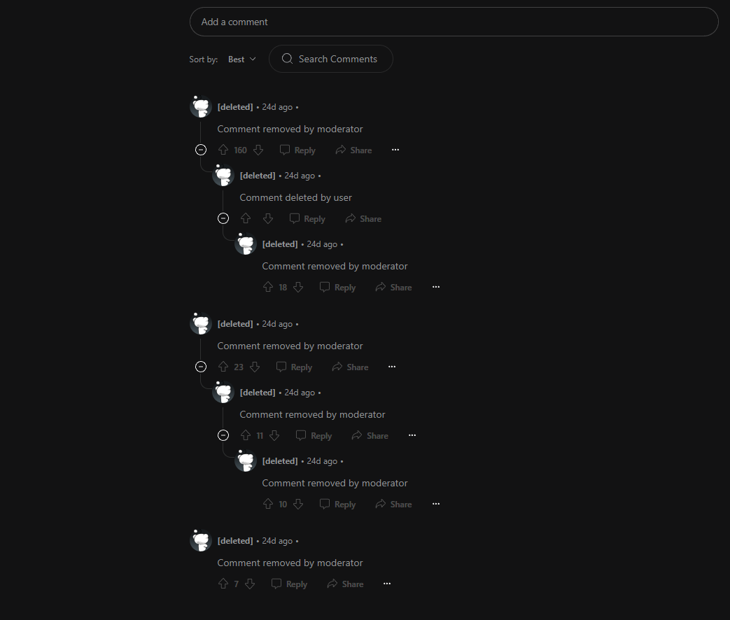 Removed