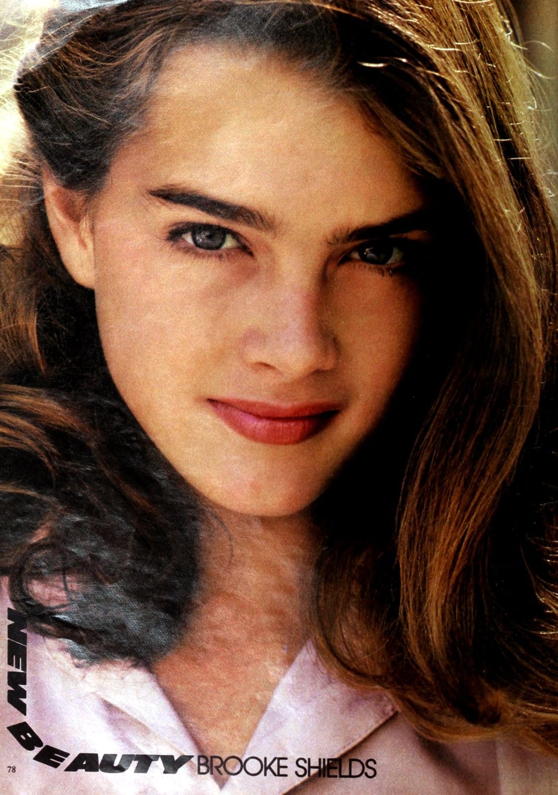 Young Brooke Shields in 1979 shortly after Pretty Baby