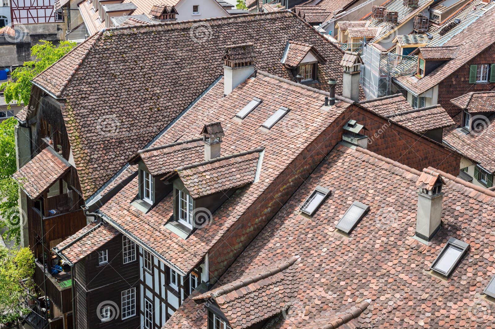 Bern switzerland may architecture old european town medieval tiled roof unesco heritage capita
