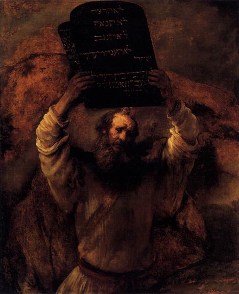 Moses smashing the tablets of the law 1659Large