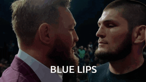 Blue lips conor mcgregor