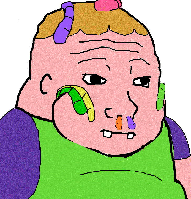 Wojak fat kid gummie worms