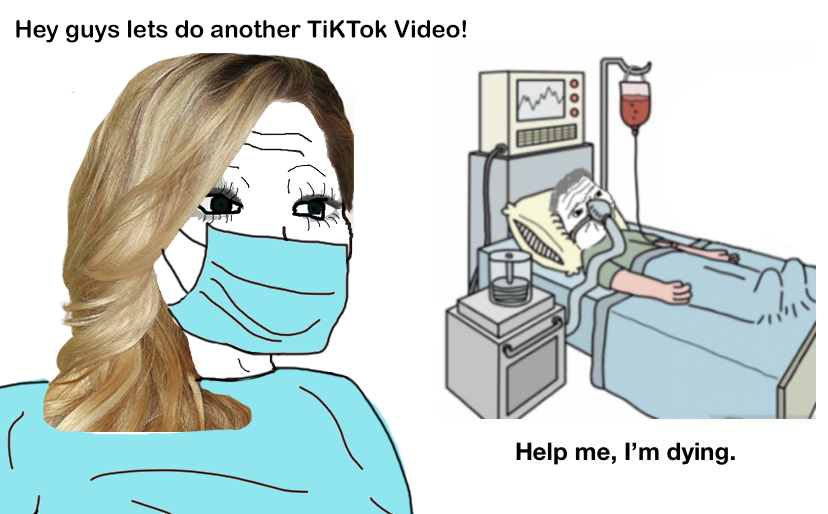 Wojak tik tok nurse kills boomer