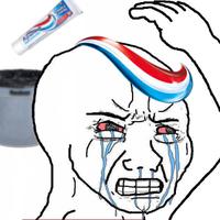 Wojak angry crying toothpaste hair thumbnail