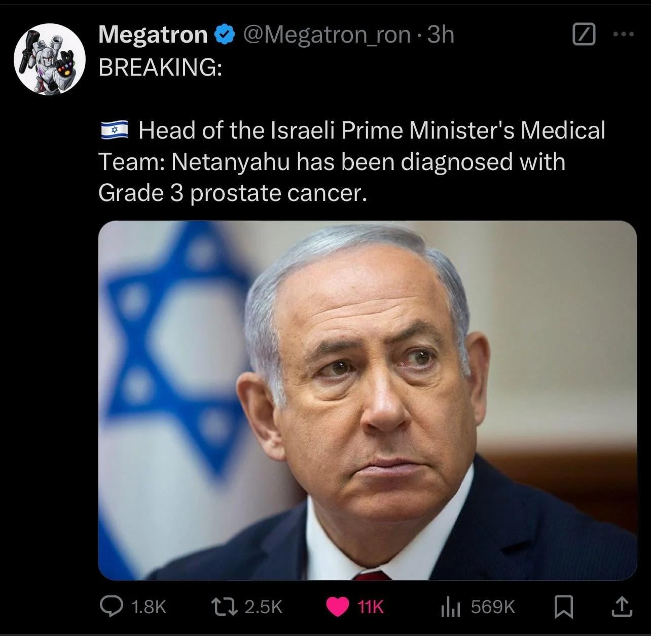 Netanyahu has cancer v0 8tgo5p1opu9e1