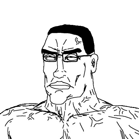 Muscular anime style chudjak