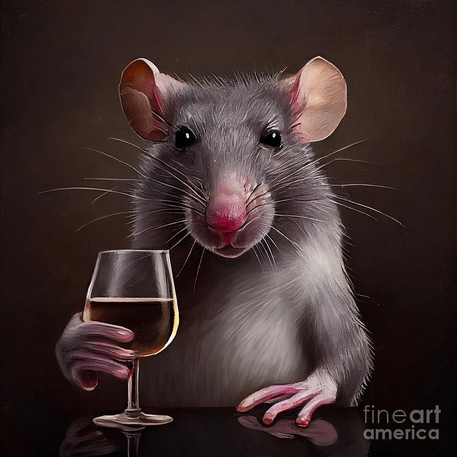 Rat having drink n akkash