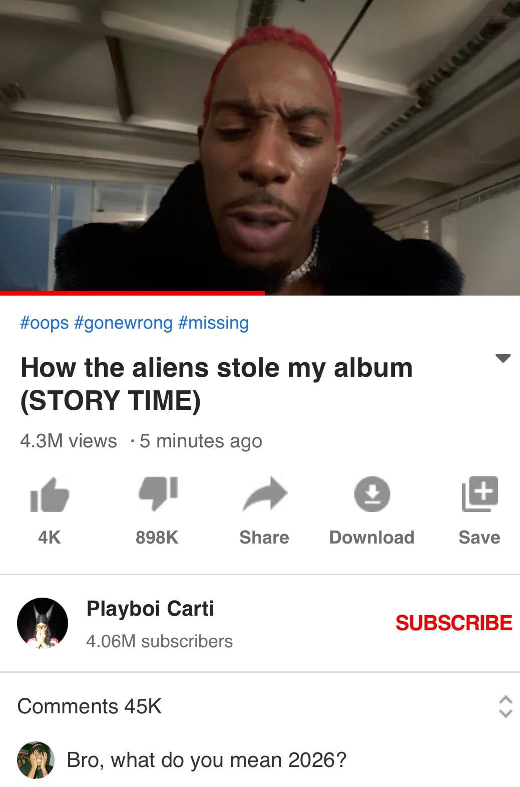 Aliens stole his album v0 9ycsfgc8xv8e1