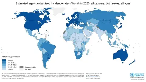 Estimated age-standardized incidence rates (World) in 2020, all cancers, both sexes, all ages...webp