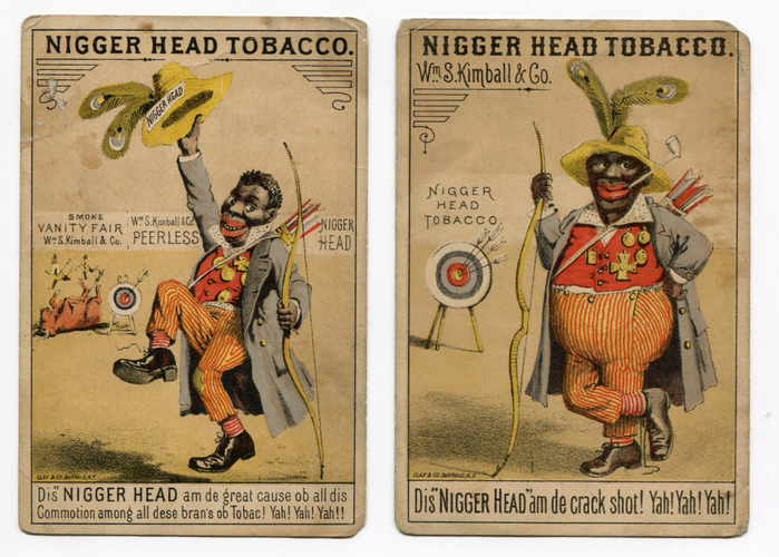 4742609 Nigger Head Tobacco   Wm S Kimball racial trade cards