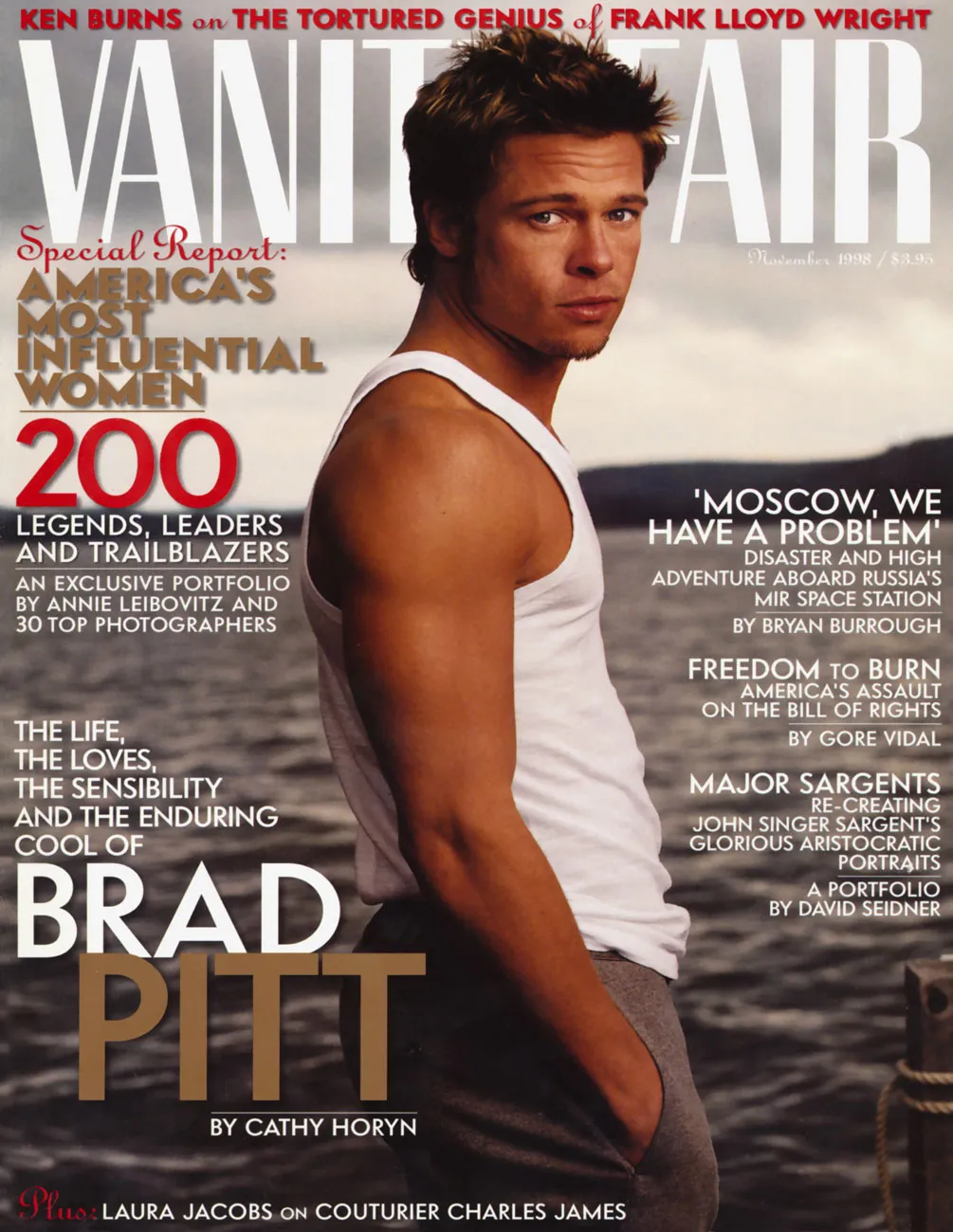 Tbt brad pitt vanity fair november 1998