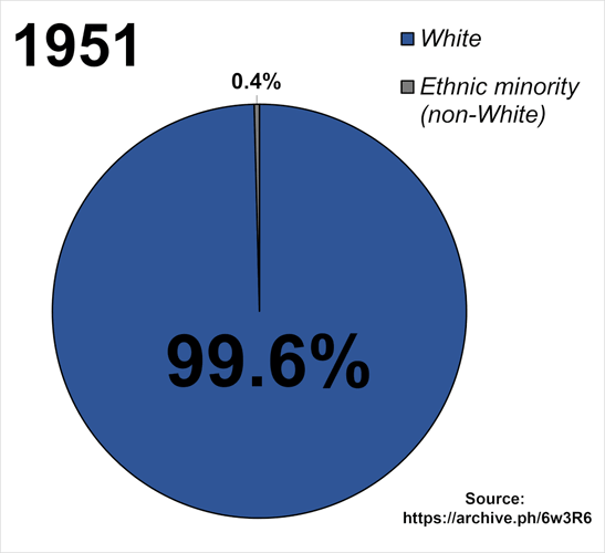 Ethnic demography of Birmingham from 1951 to 2021