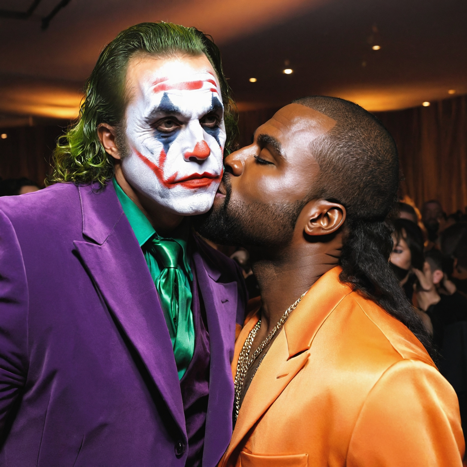 Alyia Ali gypsy crausader  as the joker kissing kanye west 549a8848 d4bb 4d35 9079 8fdd3fc66587