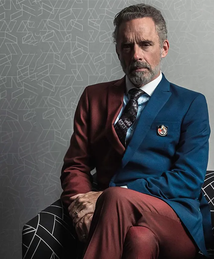 Jordan Peterson Vintage Lined Blue Suit