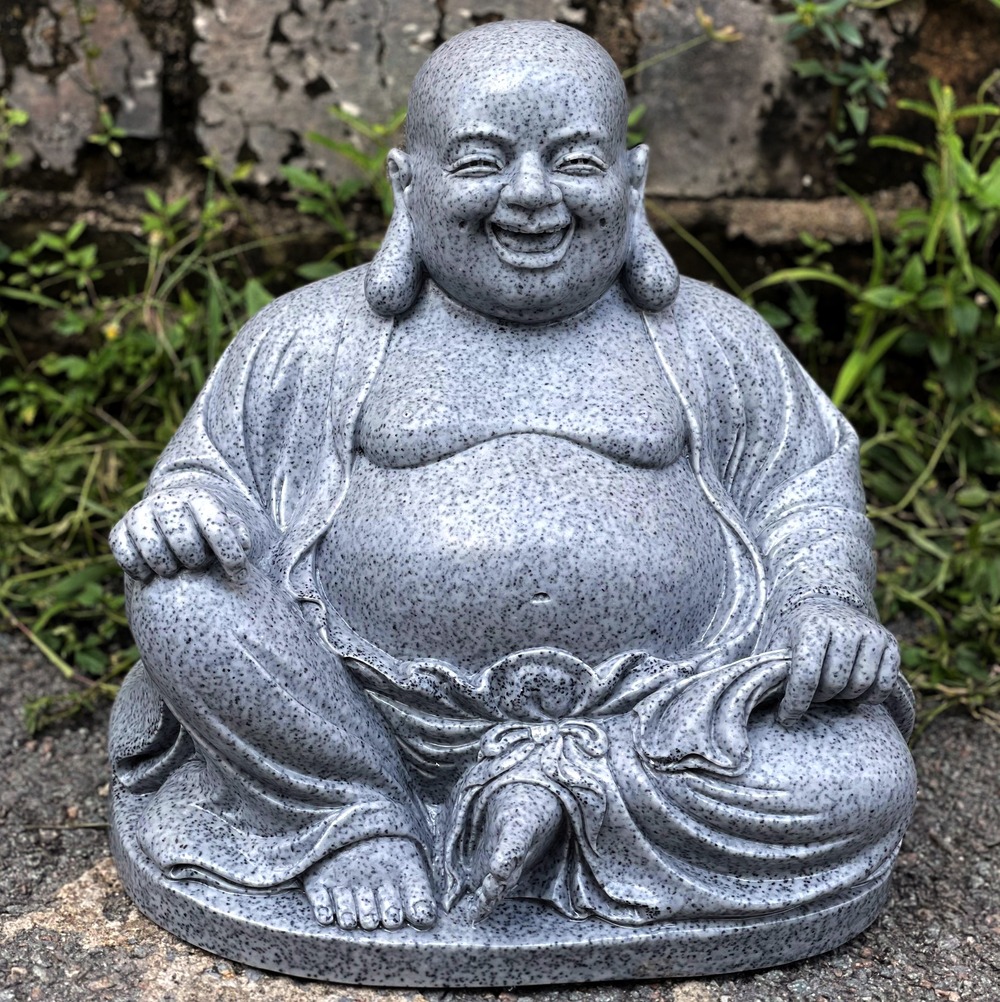 Dinova granite laughing buddha