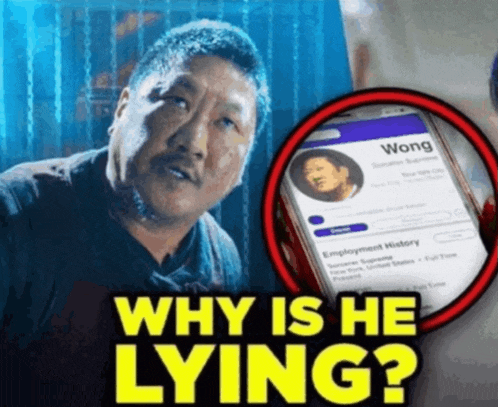 Why is he lying 1