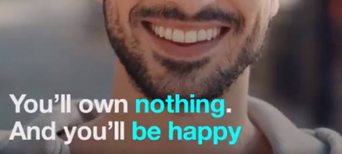 Own nothing be happy