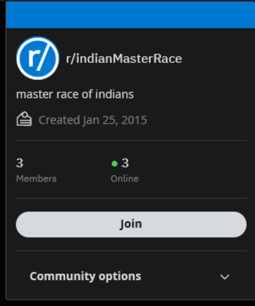 Indian master race