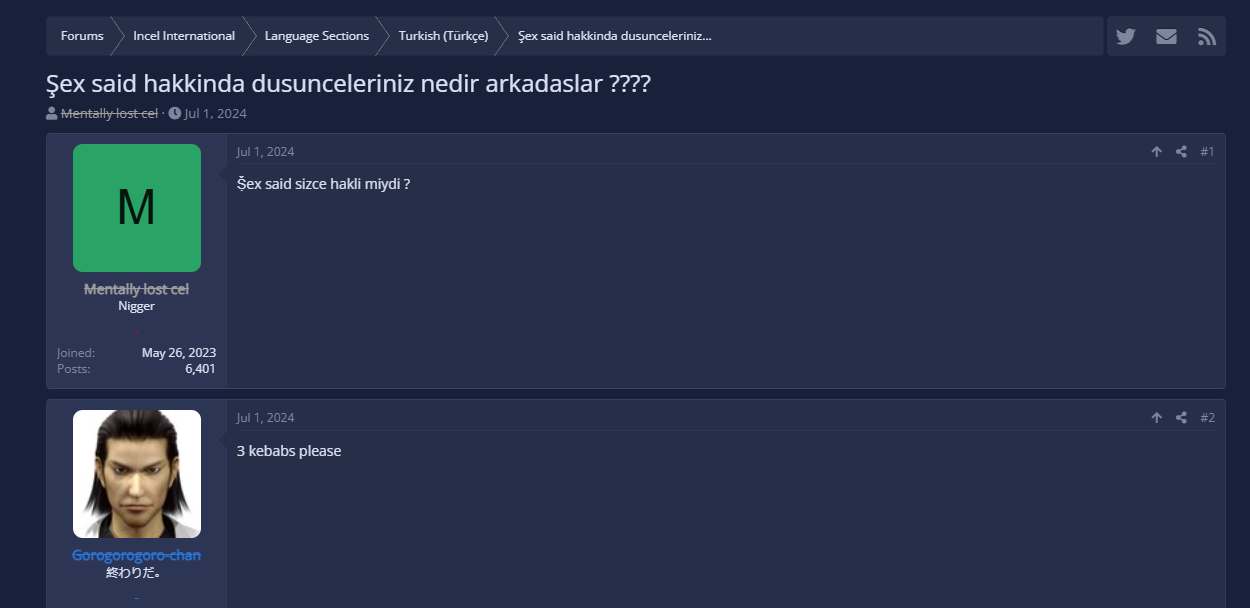 Ex said hakkinda dusunceleriniz nedir arkadaslar        Incelsis   Involuntary Celibate Foru