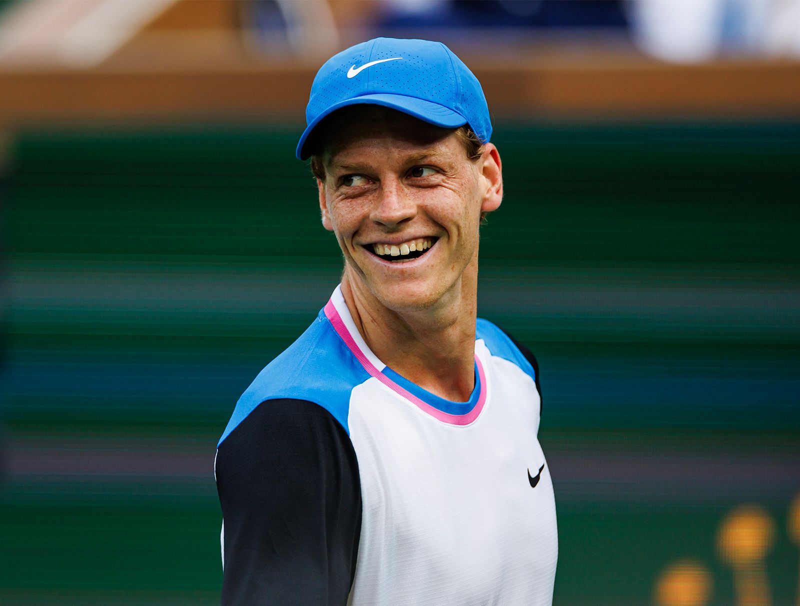 Jannik sinner of italy smiles after bnp paribas open semi final 2024 Jannik sinner of italy smiles after bnp paribas open semi final 2024