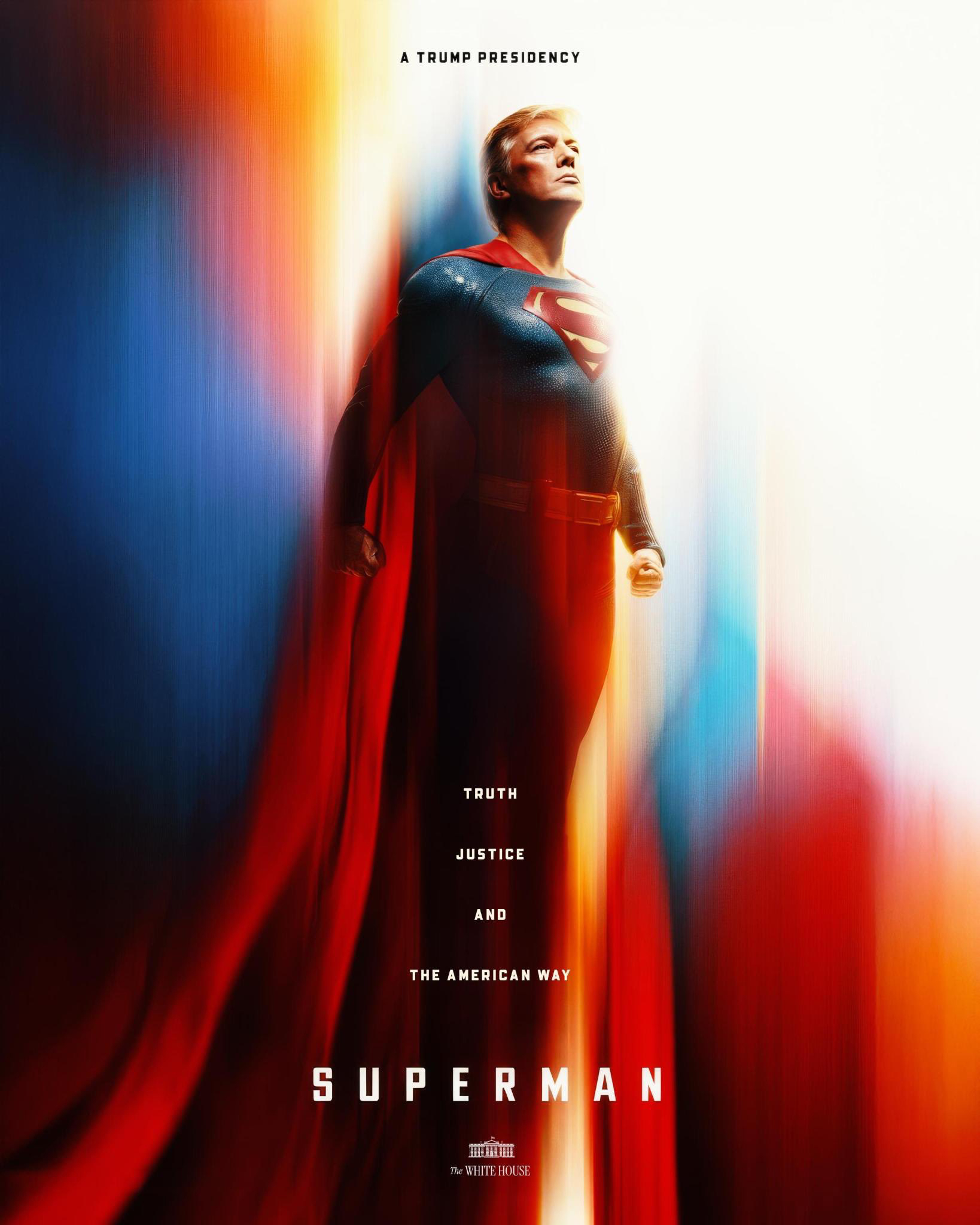 Donald Trump Superman Poster