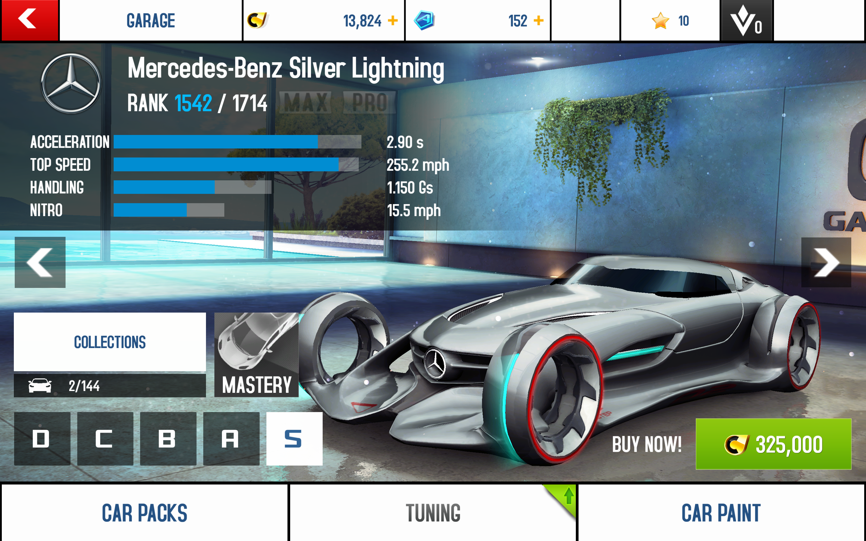 Silver Lightning stats S