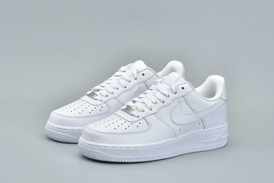 Classic All White Nike Air Force 1 07 Low Whiteout AF1 For Sale 3 Classic All White Nike Air Force 1 07 Low Whiteout AF1 For Sale 3