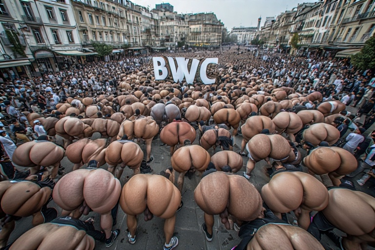 A casual photo of 1000 Muslim  6