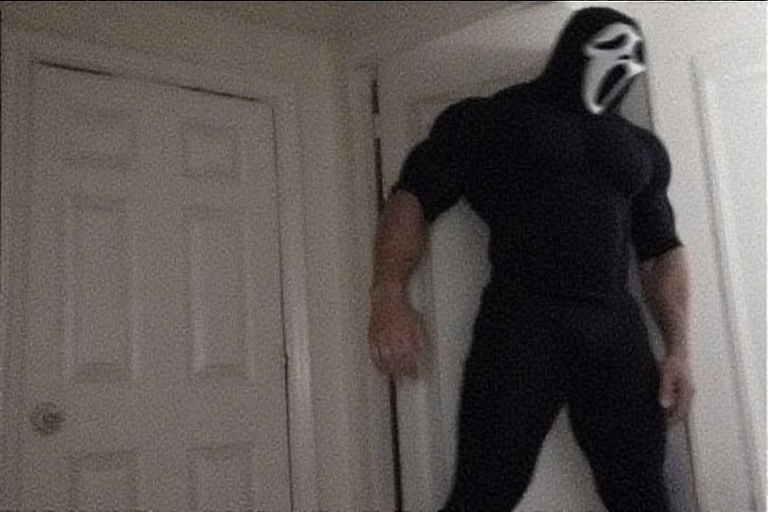 A casual photo of ghost face e 2
