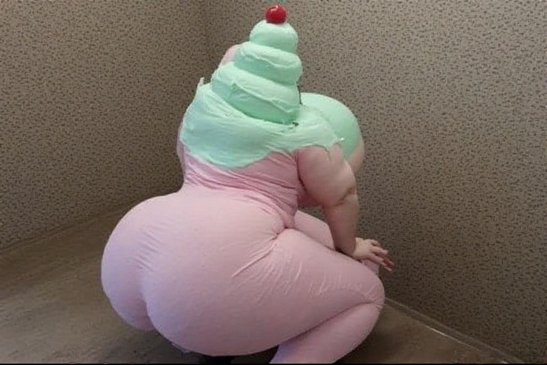 A casual photo of woman big bo 8