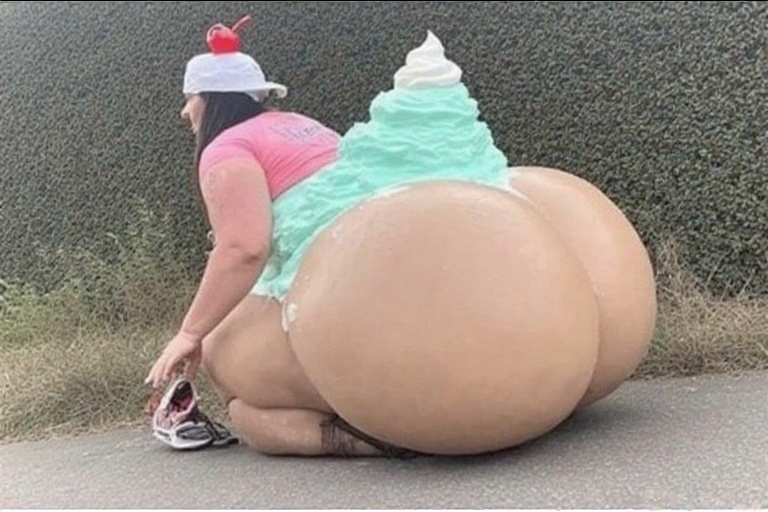 A casual photo of woman big bo 9