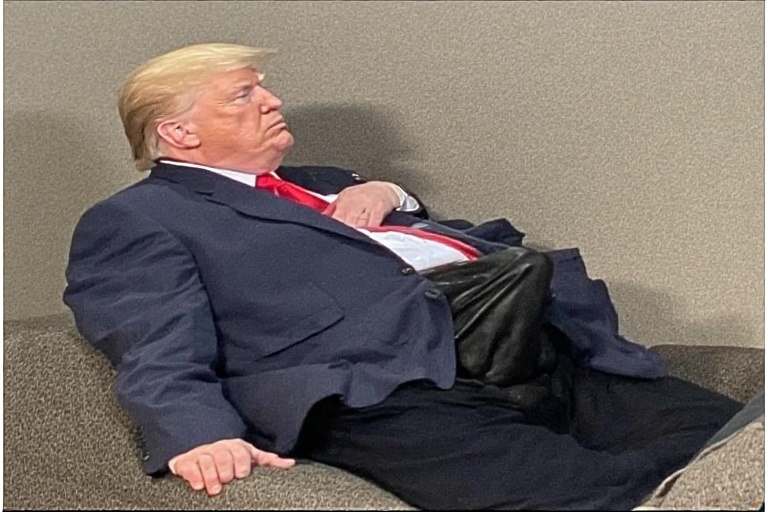 A casual photo of donald trump 1