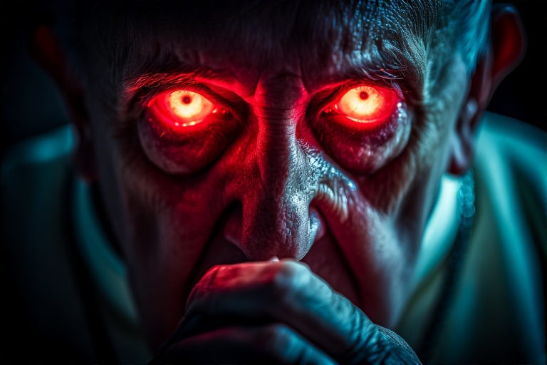 Pope francis shushing dark red