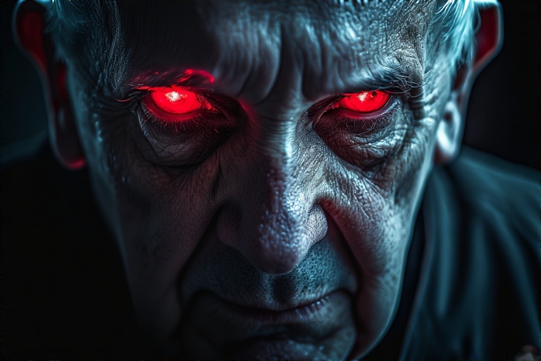 Pope francis shushing red glow 1