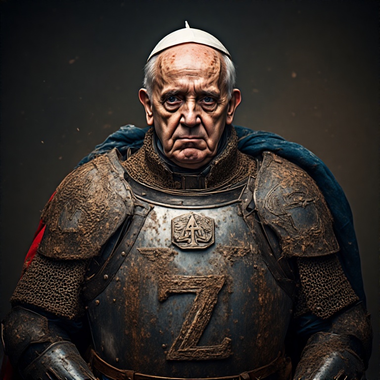 Pope francis wearing russian m