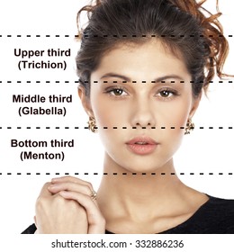 Ideal beauty symmetric female face 260nw 332886236