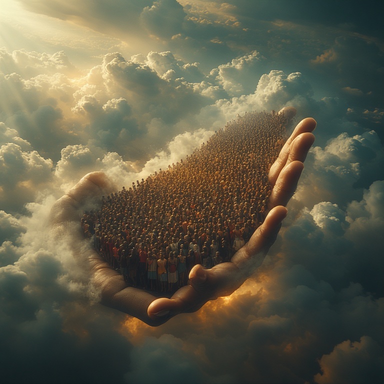 Gods hands descending from clo 1 Gods hands descending from clo 1