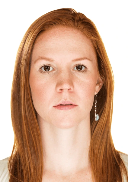 Single isolated serious female blank 600nw 280198802