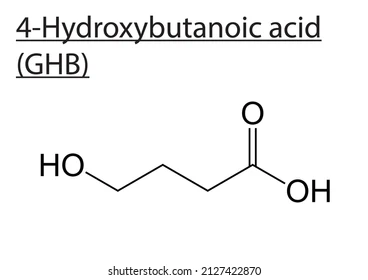Chemical molecule structure ghb eps 260nw 2127422870
