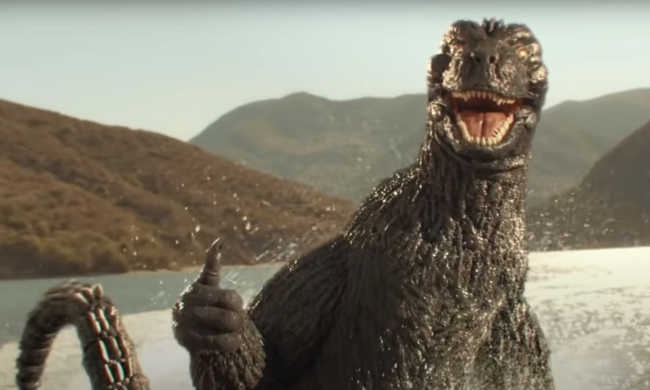 Godzilla thumbs up