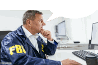 Speech bubble fbi agent