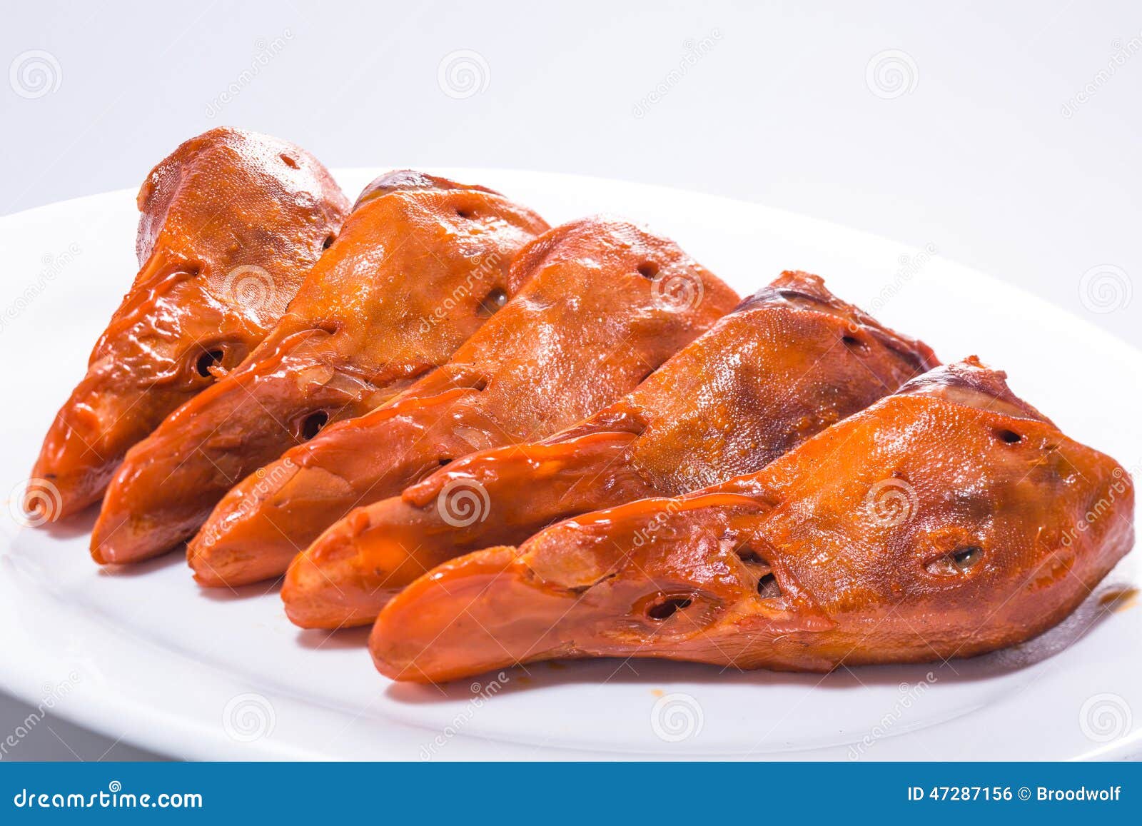 Chinese meat stewed duck head china traditional dishes 47287156