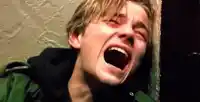 Crying leonardo dicaprio